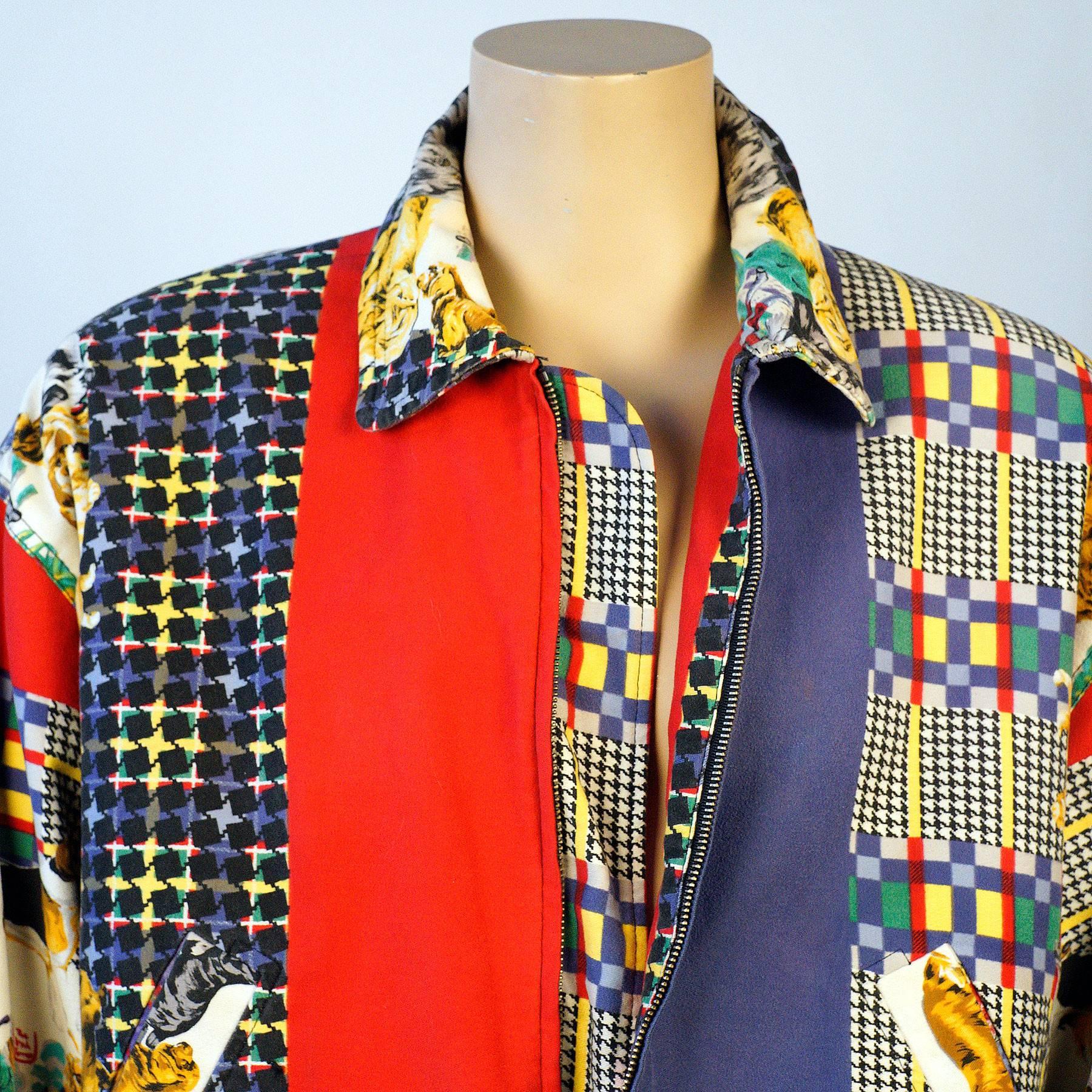 Rare Versus (Versace) Dog Print Jacket For Sale at 1stDibs versace