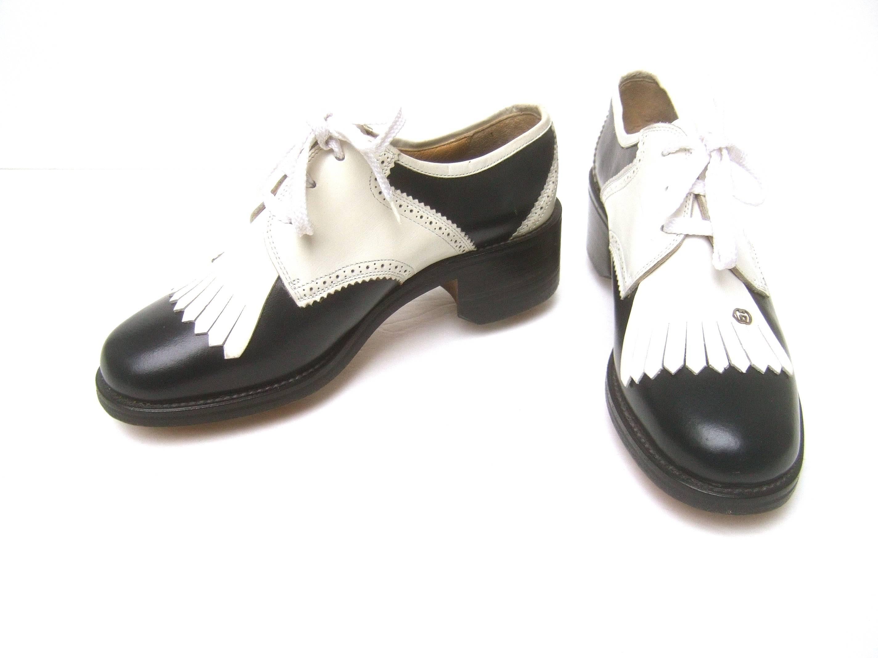 Gucci Womens Rare Leather Brogue Golf Shoes c 1980s at 1stDibs gucci