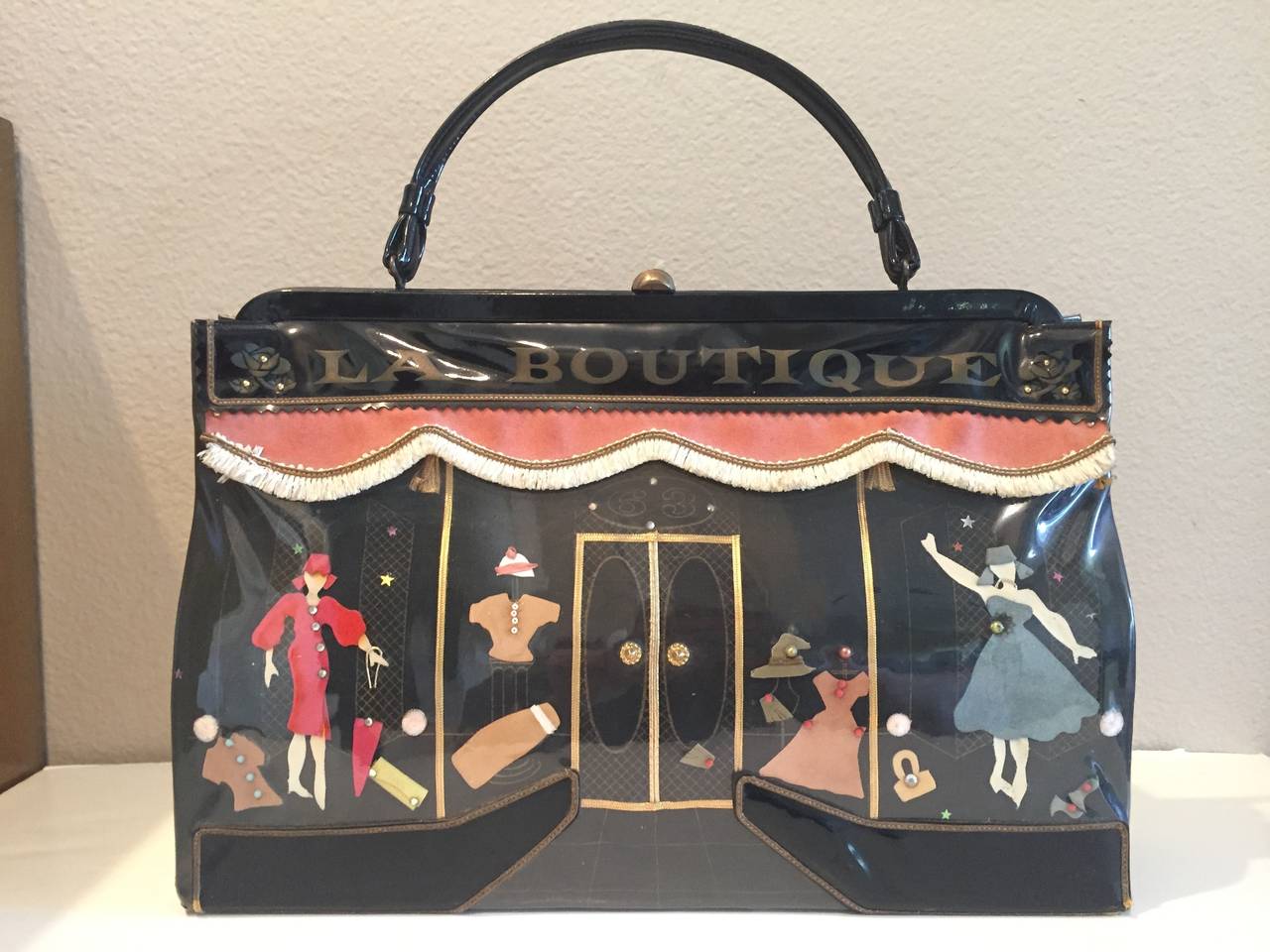 Wonderful 1950's Soure New York LA Scene Bag at 1stDibs soure bag new