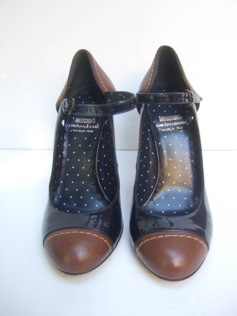 Moschino Cheap and Chic Mary Jane Pumps Made in Italy Size 36.5 For