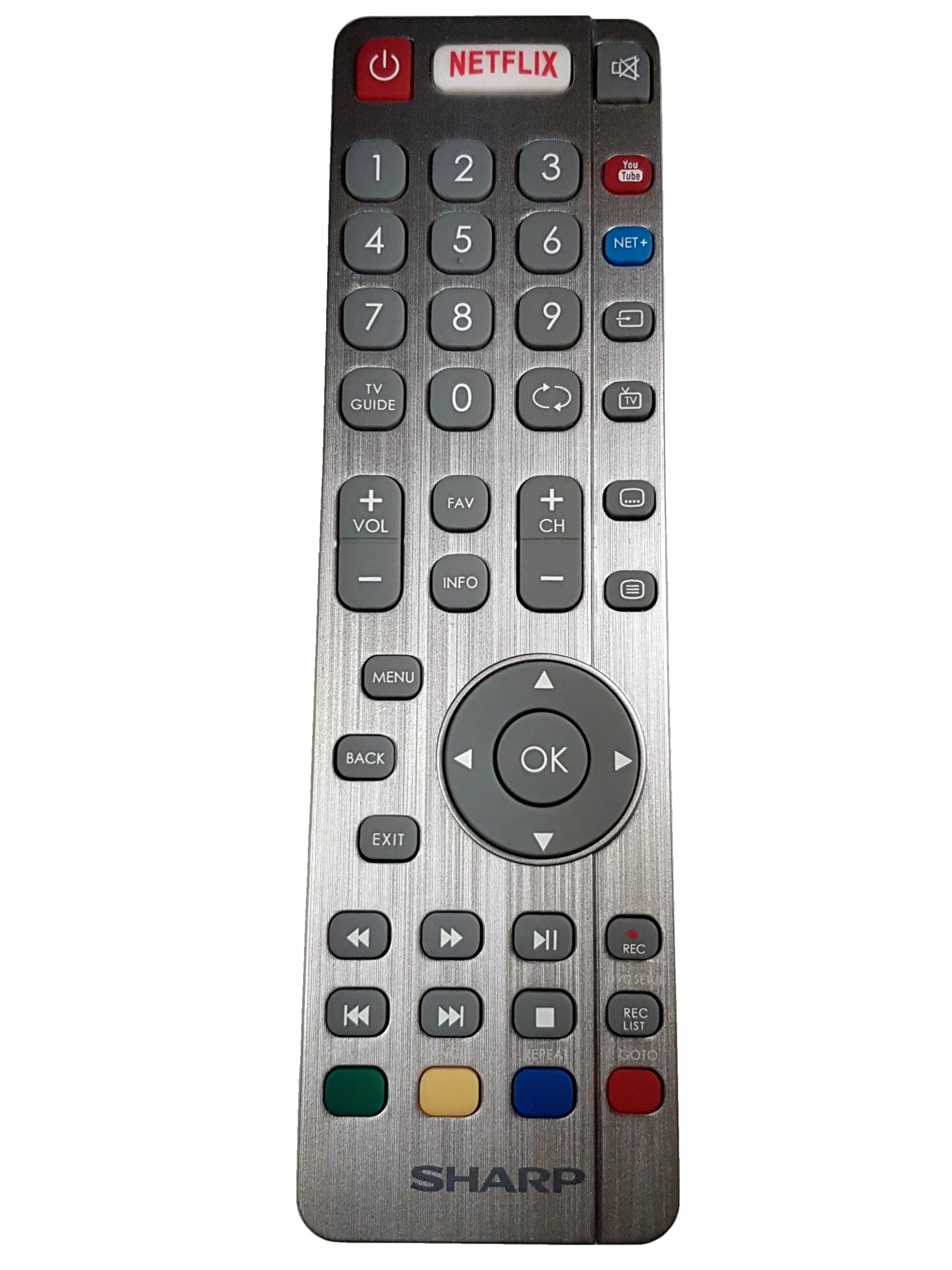 Pilot oryginalny SHARP AQUOS RADIOWY NETFLIX NET+ Sklep, Opinie, Cena