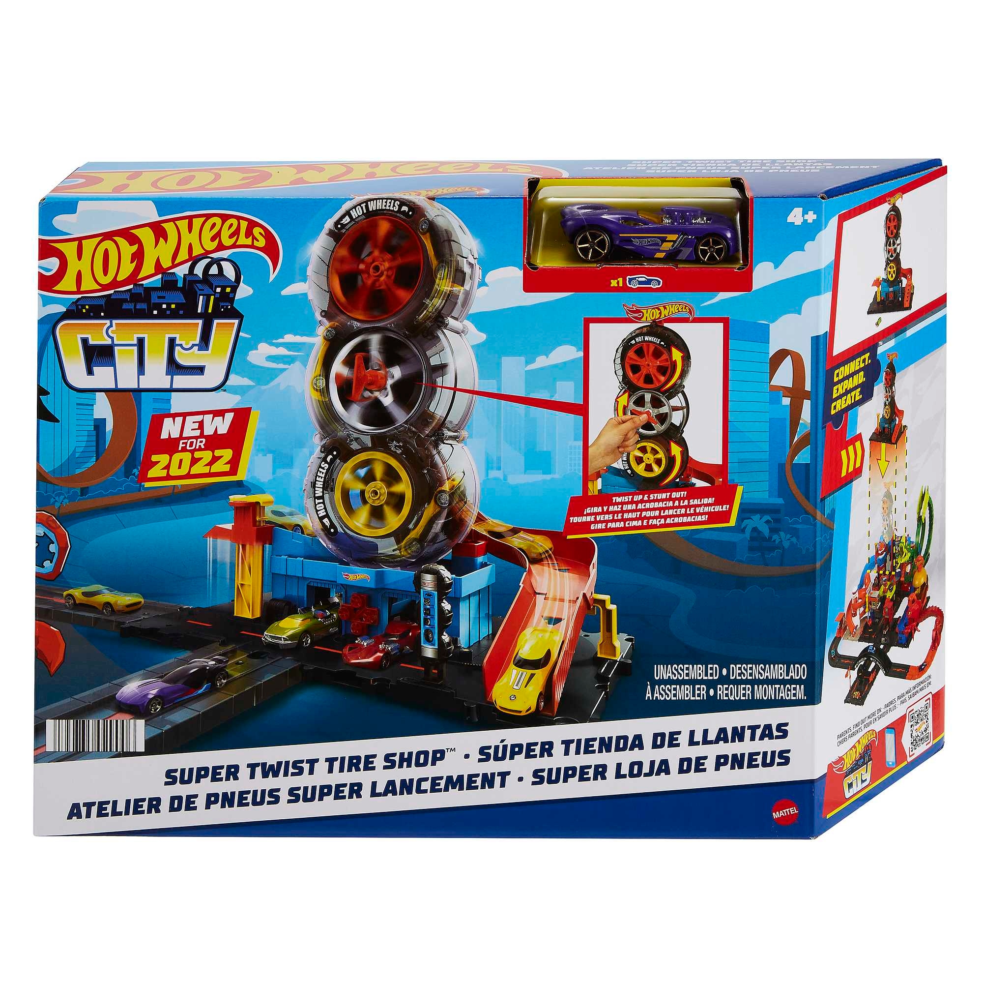 HOT WHEELS CITY WYŚCIGOWY WARSZTAT OPON ZESTAW 12130622888 Allegro.pl