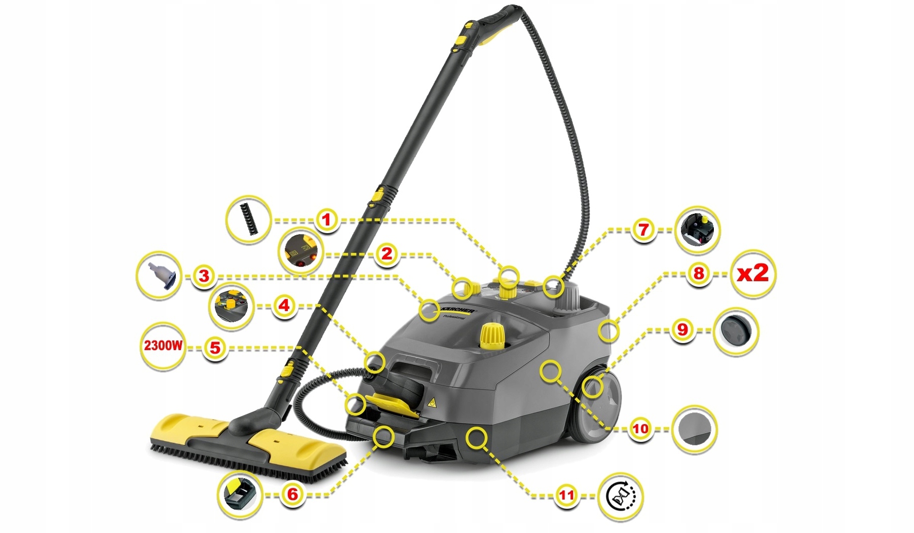 PAROWNICA PROFESJONALNA KARCHER SG 4/4 MEGA MOCNA 7646510673