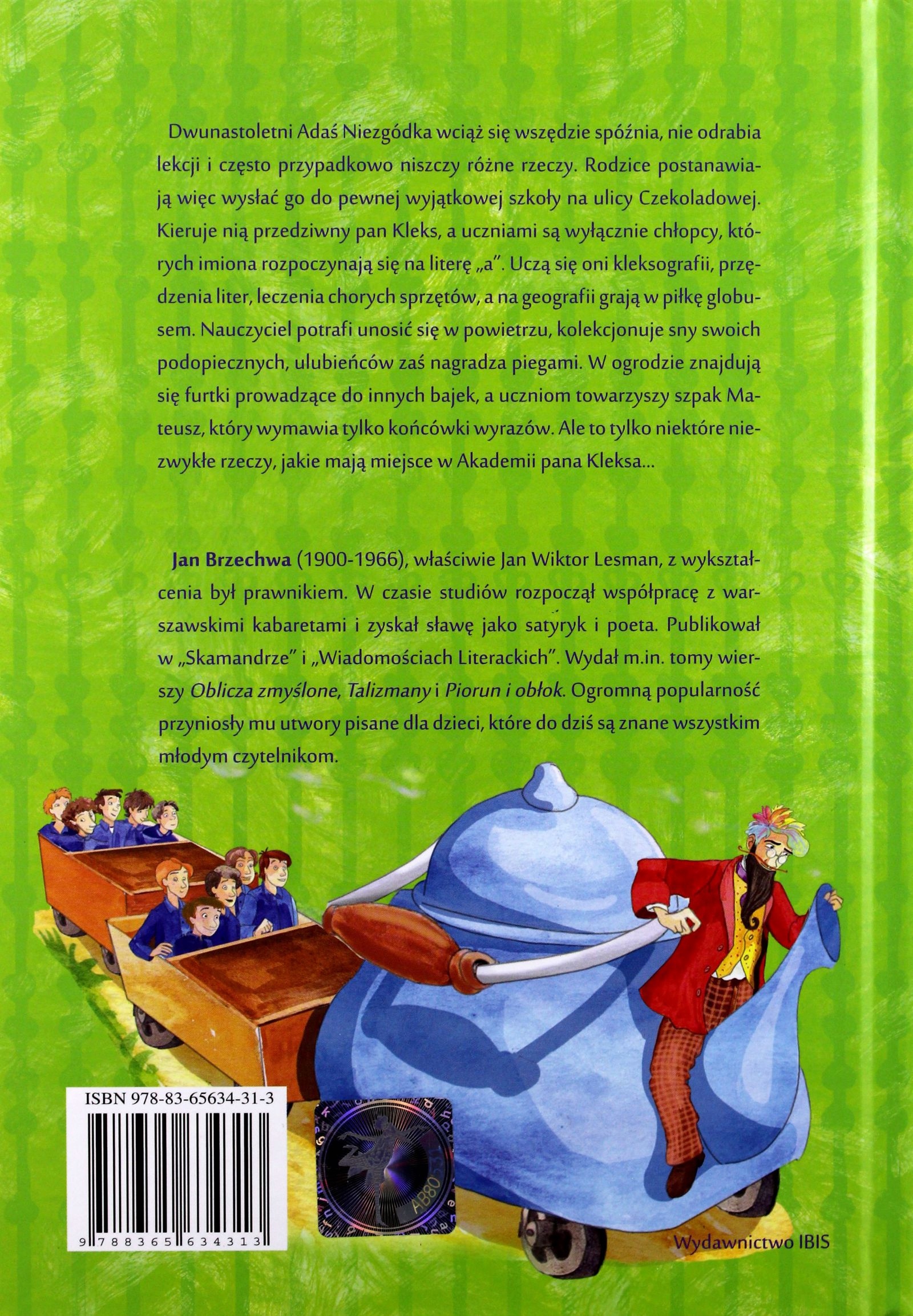 AKADEMIA PANA KLEKSA Jan Brzechwa (KSIĄŻKA) 7446178336 oficjalne