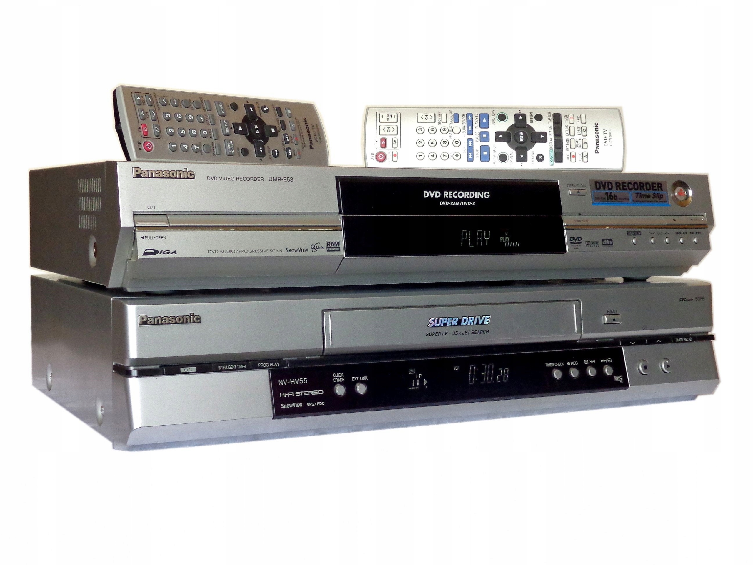 PANASONIC NAGRYWARKA DVD+VCR Przegraj VHS na DVD 7829058762