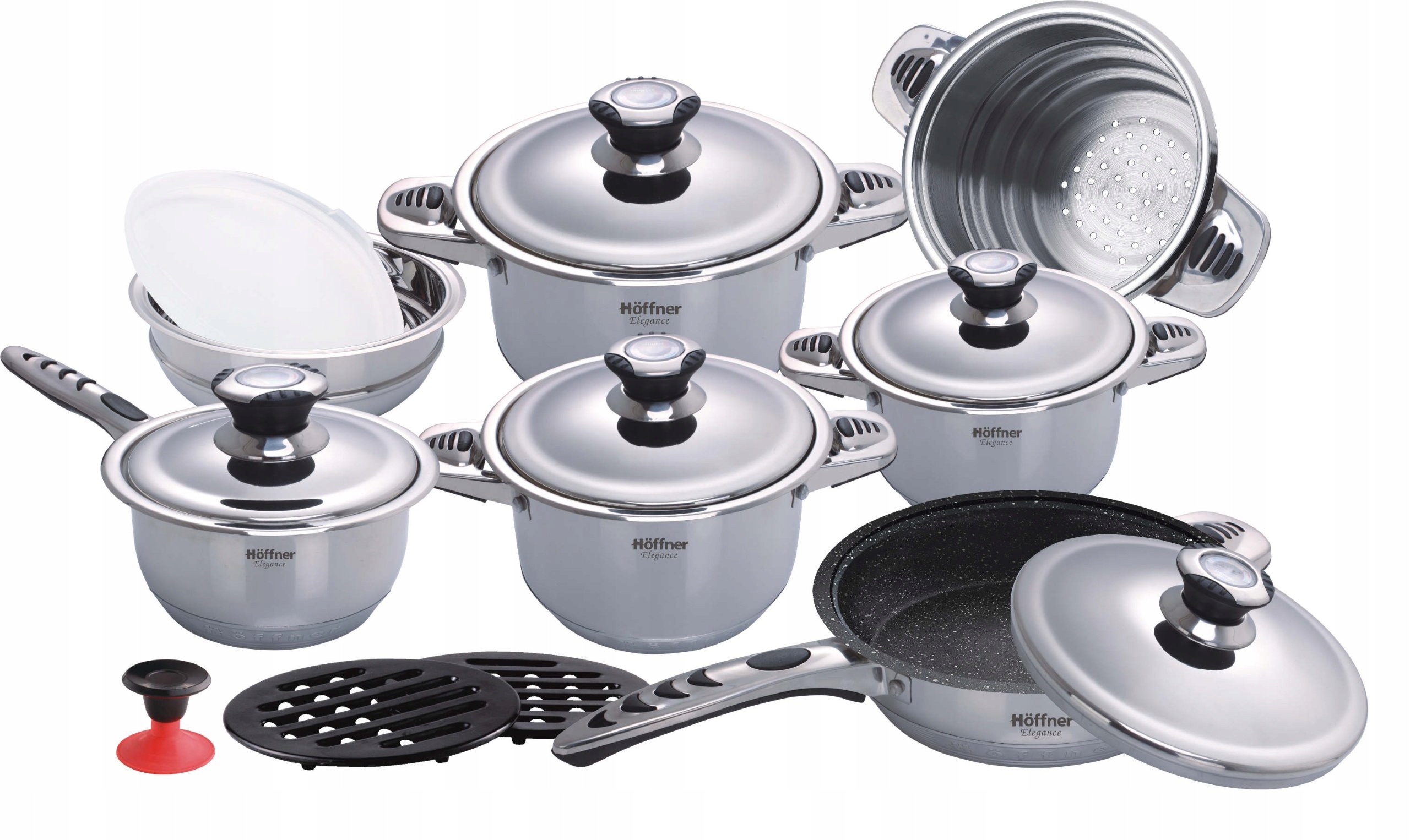 KOMPLET ZESTAW GARNKÓW 16 el HOFFNER HF8895 induk 7775876586