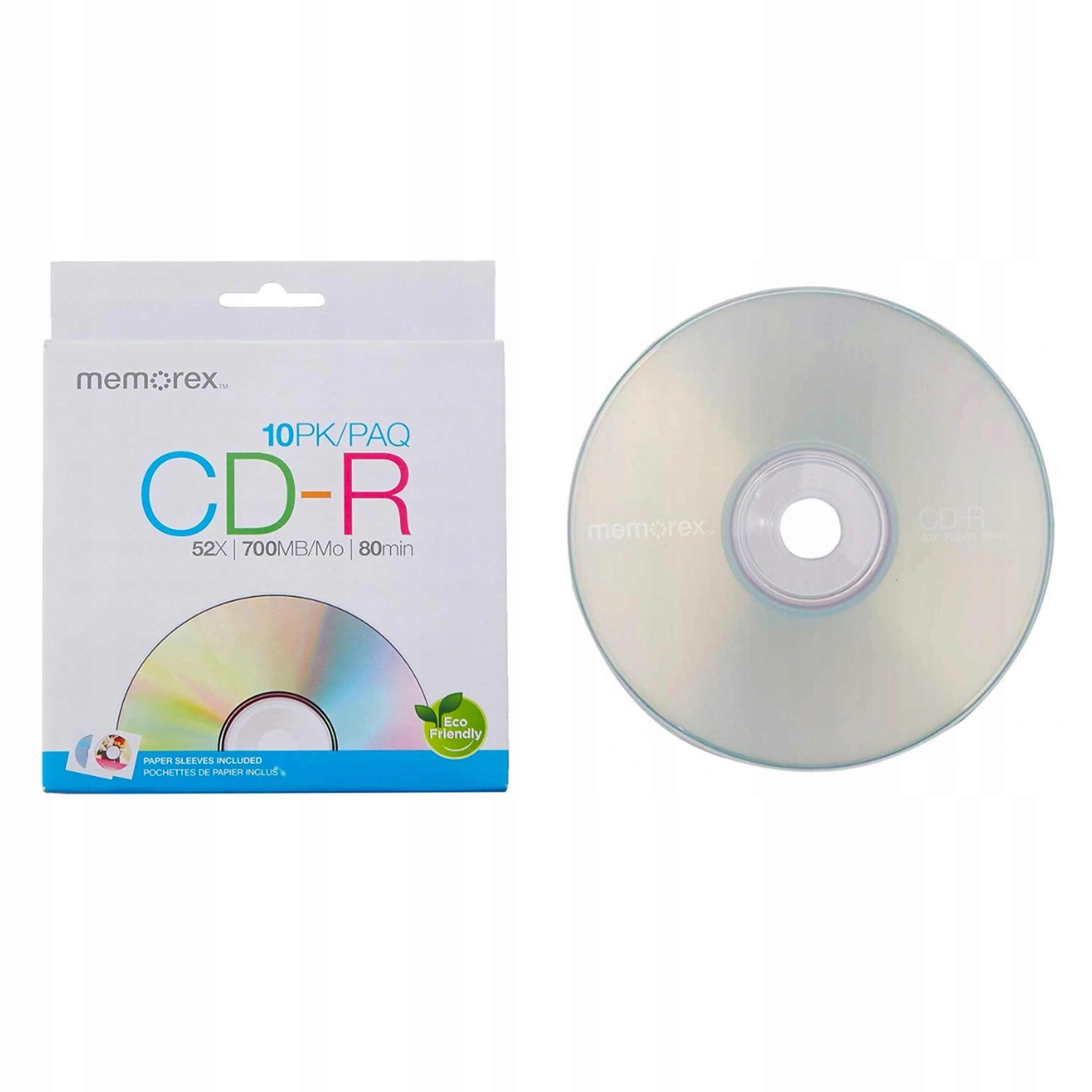 Płyty CDR 700MB MEMOREX 50 szt + koperty do płyt Sklep, Opinie, Cena