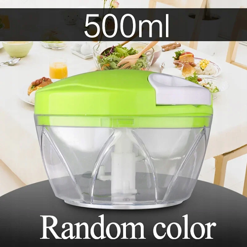 500ml1.5L Highcapacity Multifunction Kitchen Manual Food Processor