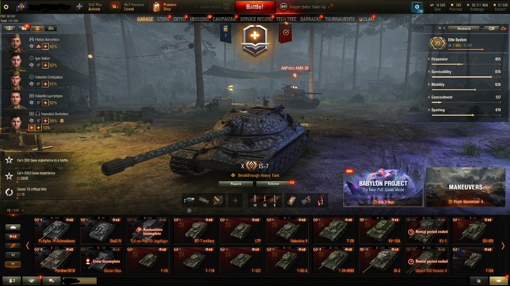 Konto World Of Tanks 150 czołgów 18 TOP 73 Premium Lublin Kup teraz