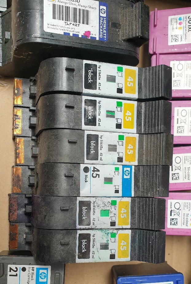 Pusty cartridge HP 45 czarny 51645a Poniatowa Kup teraz na Allegro