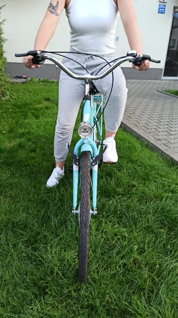 Rower miejski damski błękitny, stan bardzo dobry Kraków