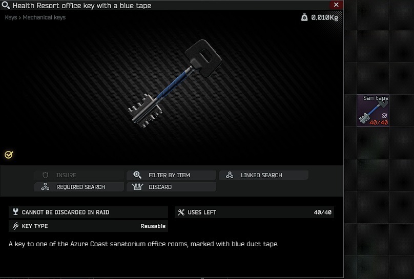 WIPE Tape key EFT Escape From Tarkov (rare item) Polska Cerekiew Kup teraz na Allegro Lokalnie