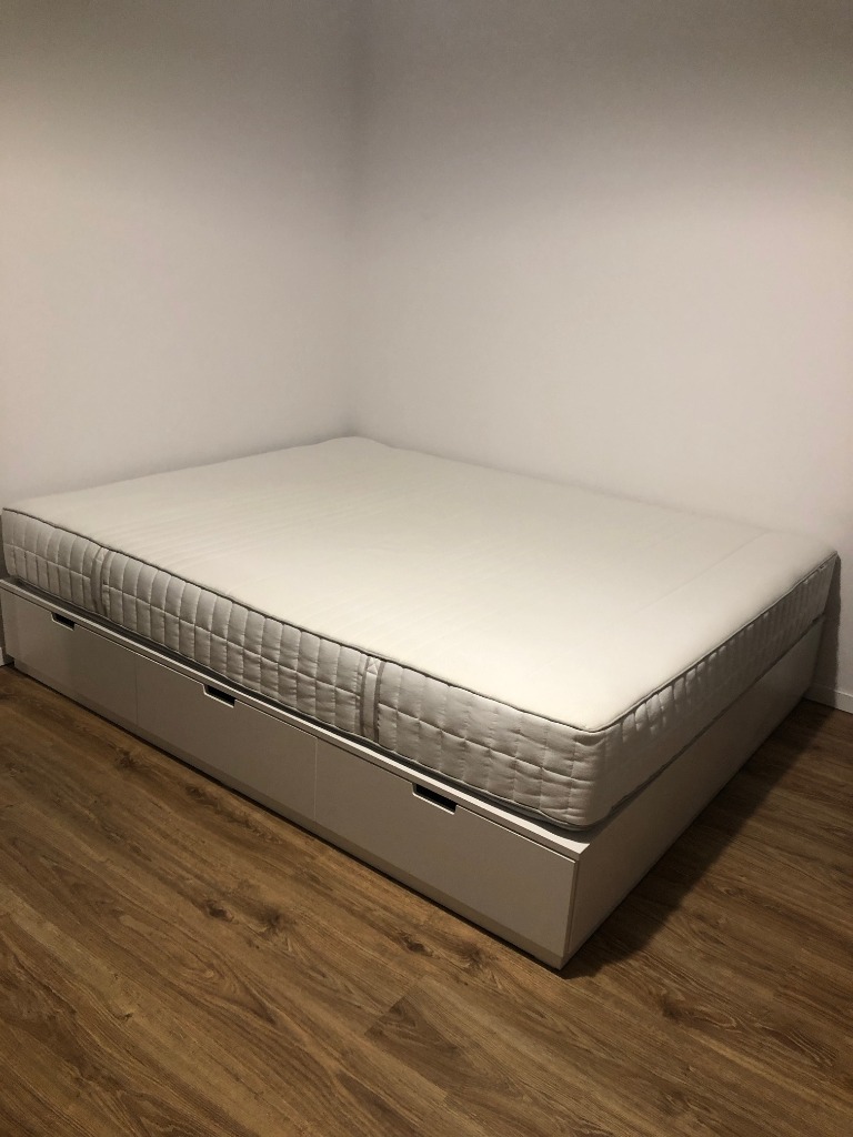 IKEA Nordli Bed & Myrbacka Memory Foam Mattress Warszawa Licytacja