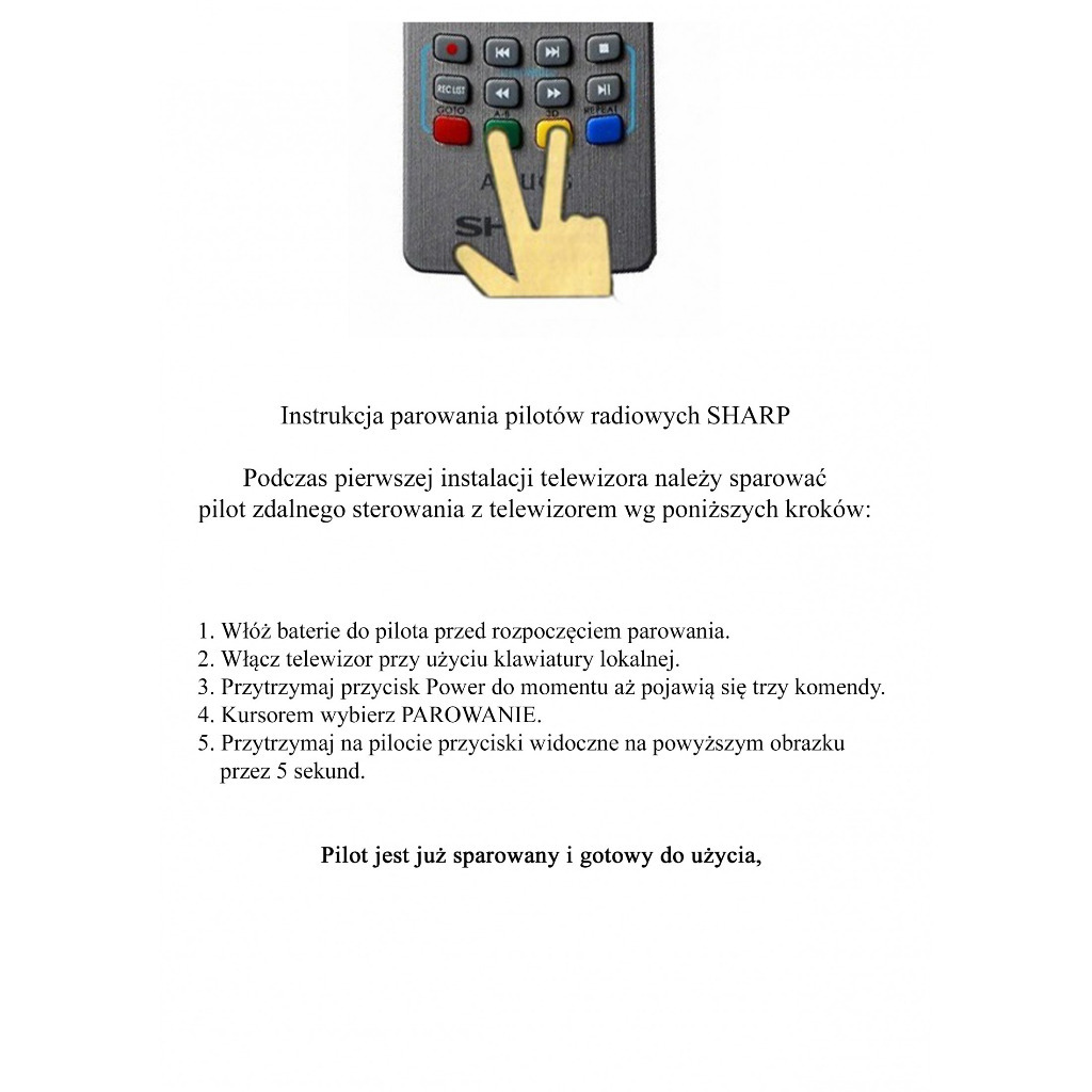 Pilot radiowy SHARP AQUOS, YOUTUBE, NET+ Toruń Kup teraz na Allegro Lokalnie