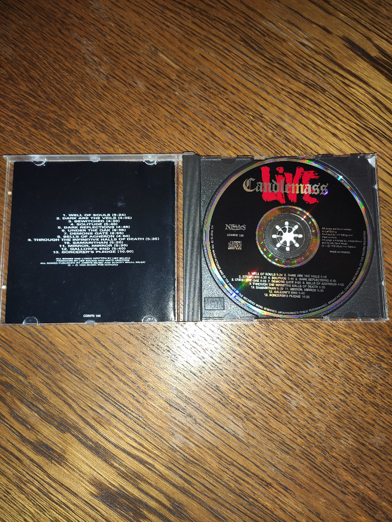 Candlemass Live, CD 1990, MFN, France Rydułtowy Licytacja na