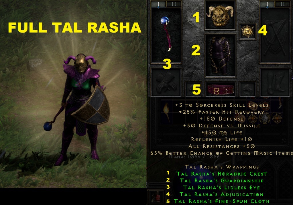 D2R Diablo 2 Ladder HC Zestaw Tal Rasha Full Set Gorzów Wielkopolski