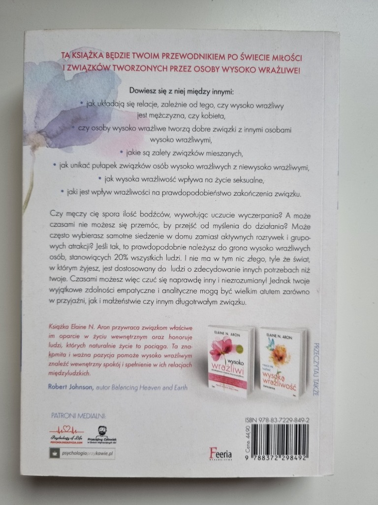 Wysoko wrażliwi i miłość Elaine N. Aron Warszawa Kup teraz na