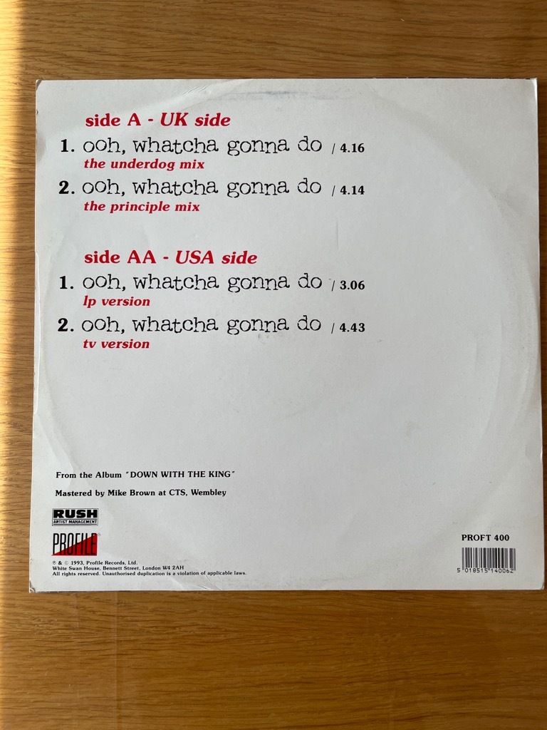 Run DMC ooh whatcha gonna do 1993 Maxi SIngle 12" Tarnowskie Góry Kup teraz na Allegro Lokalnie