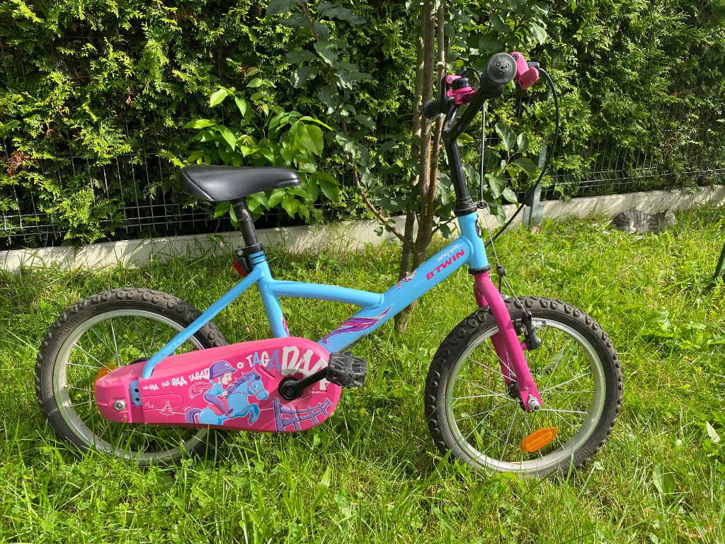 Rower dziecięcy B`Twin Decathlon koła 16 cali Wrocław Kup teraz na