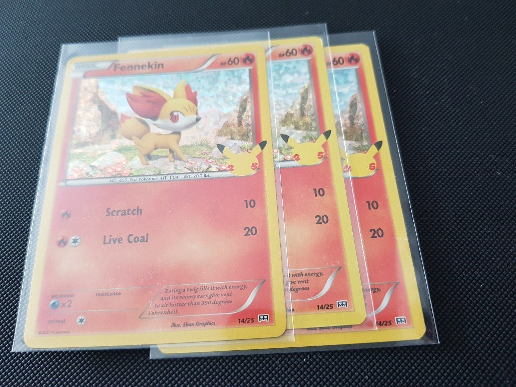 Karta Pokemon 25th McDonald's Fennekin 14/25 Holo Kraków Kup teraz