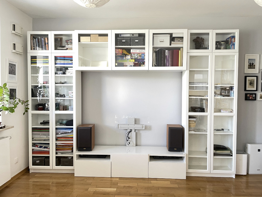 Ikea besta billy meblościanka biała Warszawa Kup teraz na Allegro