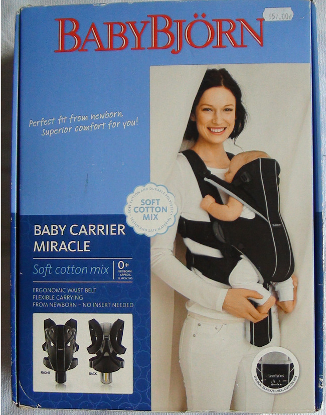 BABYBJORN nosidełko CARRIER MIRACLE soft cotton Warszawa Kup teraz