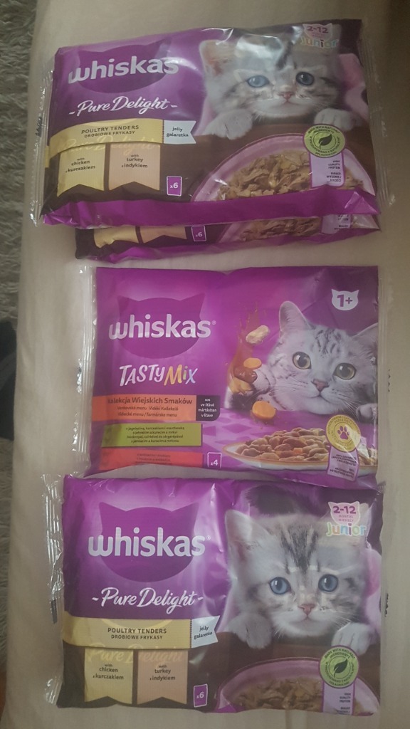 Whiskas saszetki dla kota mix Junior 1+ Police Kup teraz na Allegro Lokalnie