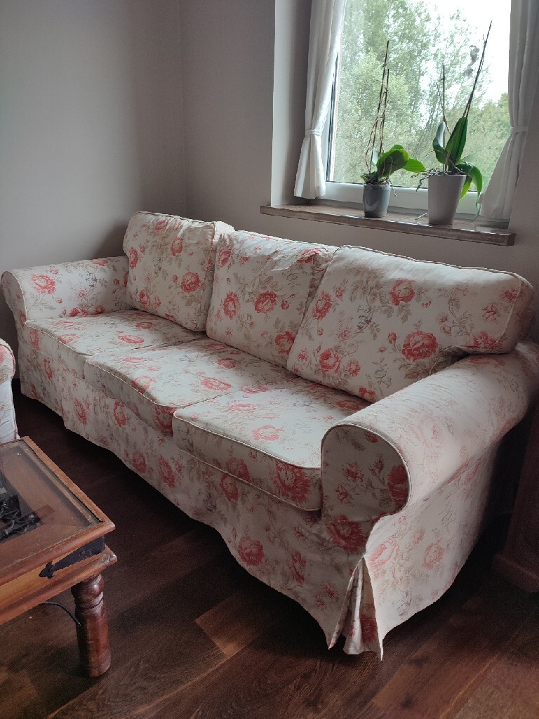 Zestaw Sofa + fotel EKTORP JENNYLUND IKEA Kraków Kup teraz na