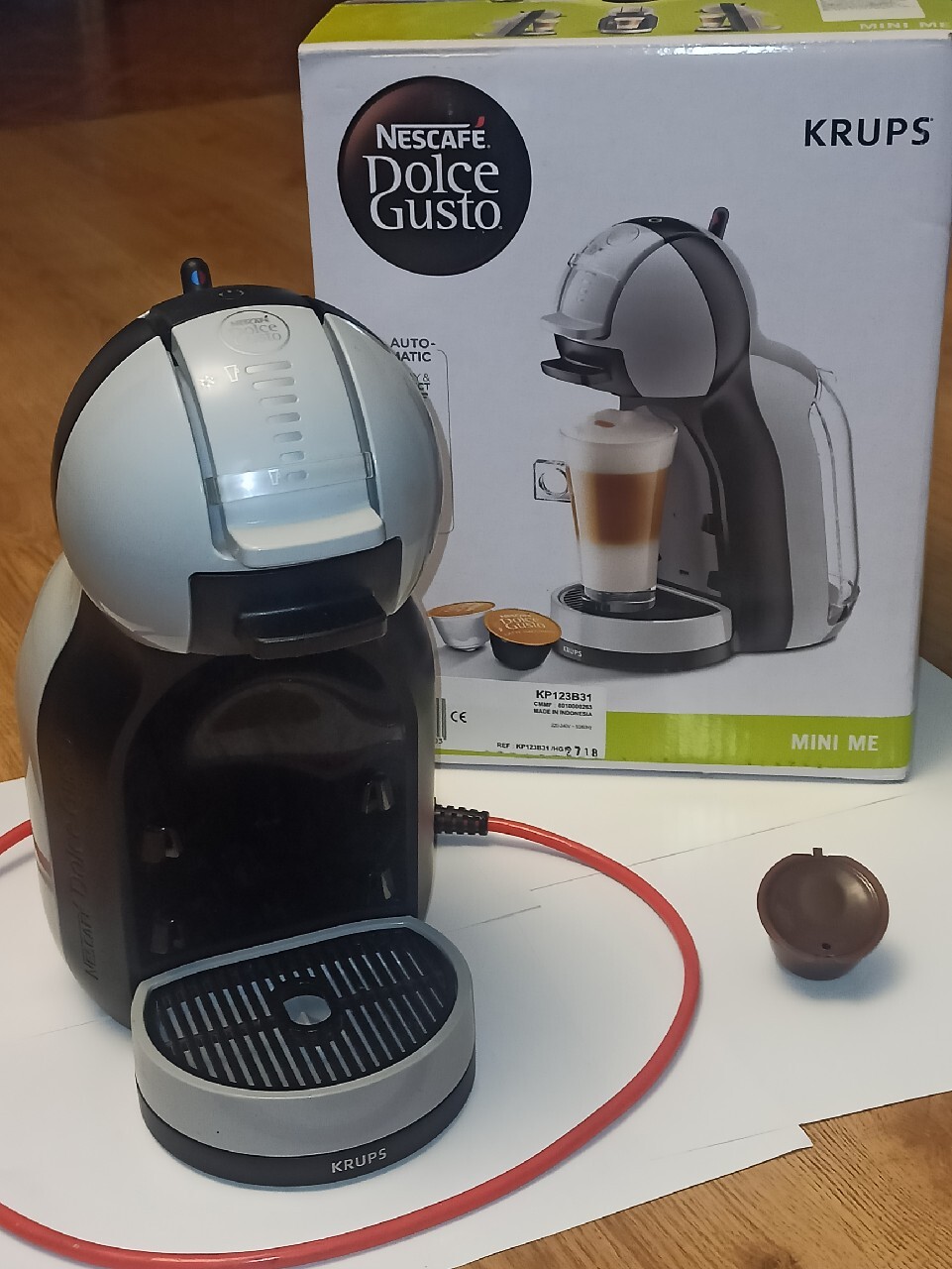 Ekspres KRUPS Dolce Gusto Mini Me KP123B +kapsułka Skęczniew Kup teraz na Allegro Lokalnie