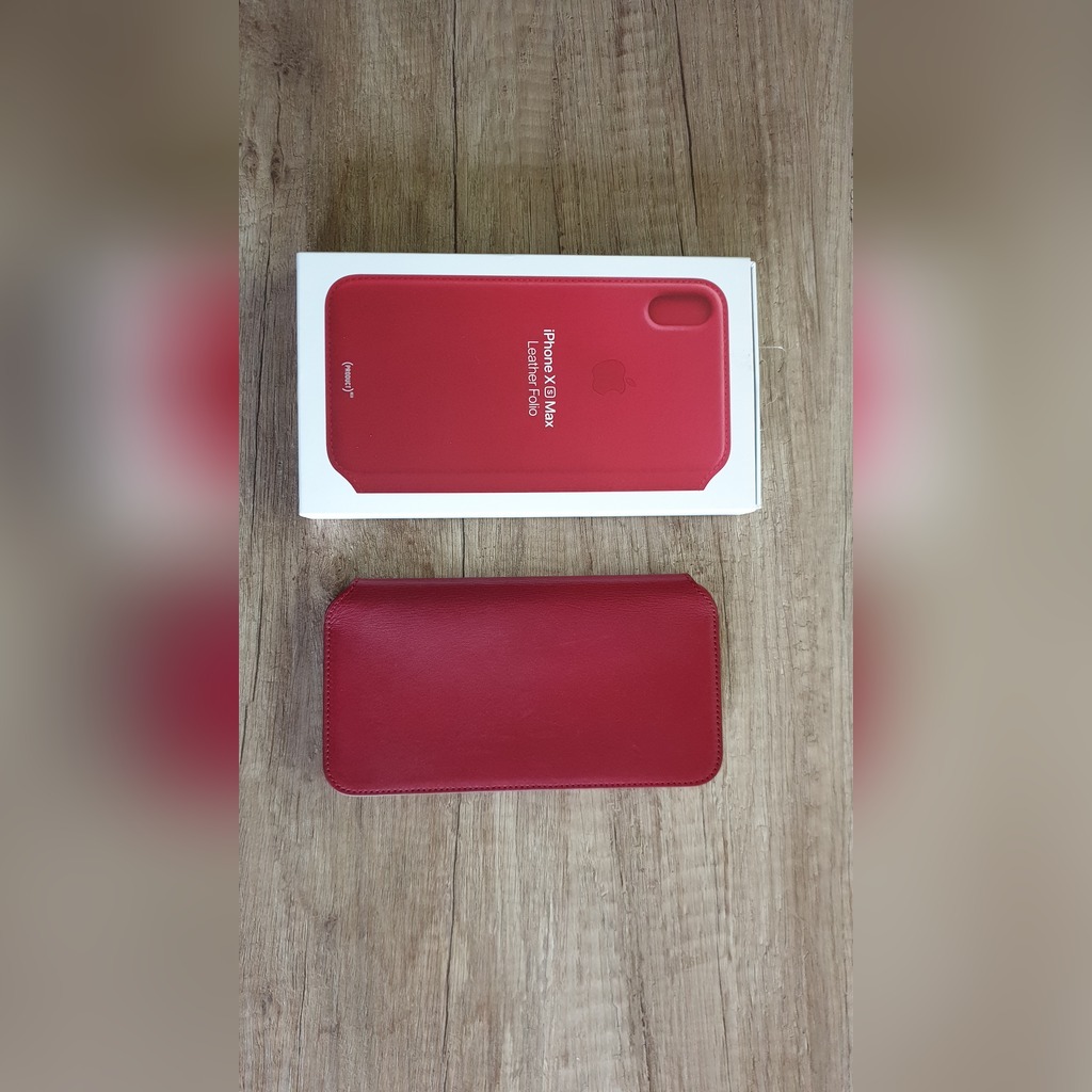 Apple Leather Folio iPhone Xs Max (Product)Red Wrocław Kup teraz na