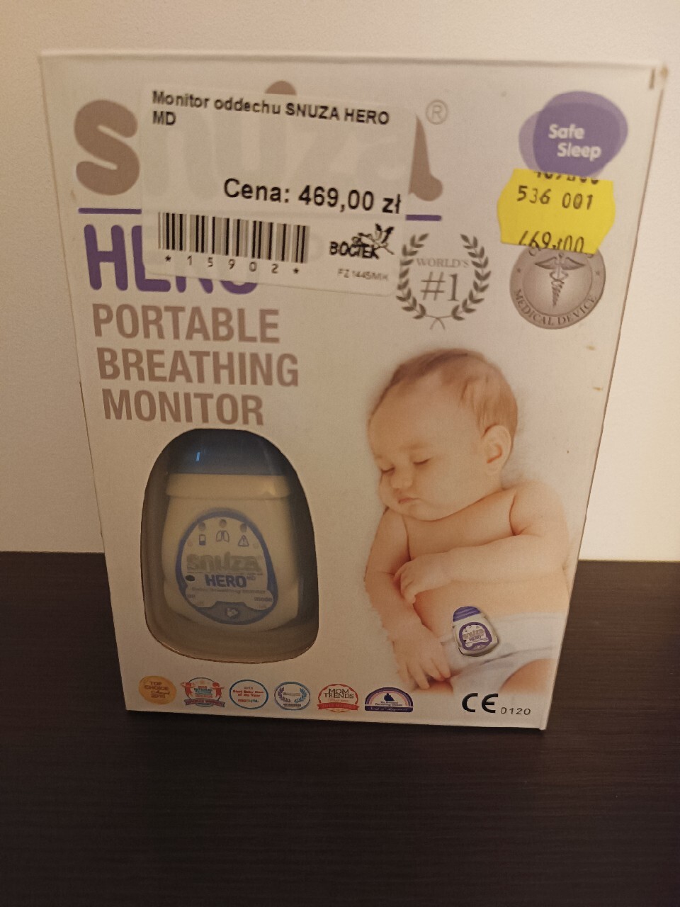 Snuza HERO monitor oddechu murowana goślina Kup teraz na Allegro