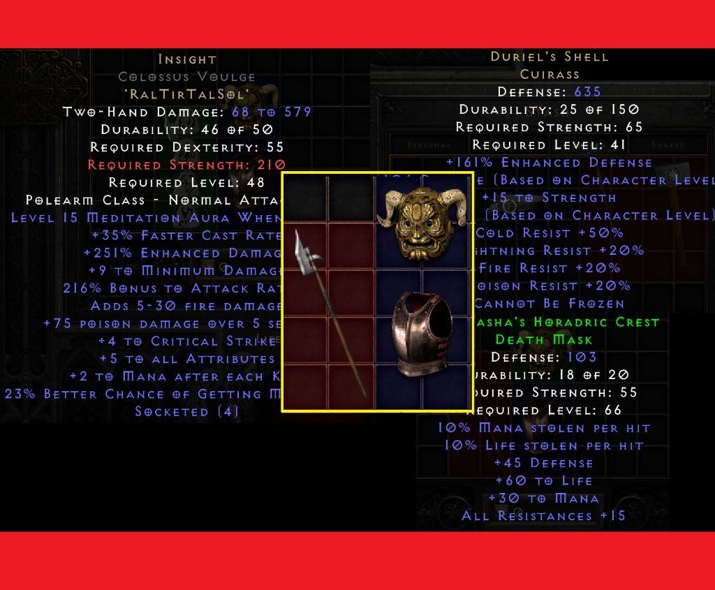 D2R Ladder S5 EQ Merc Insight Duriel Tal Rasha CV Gorzów Wielkopolski Kup teraz na Allegro