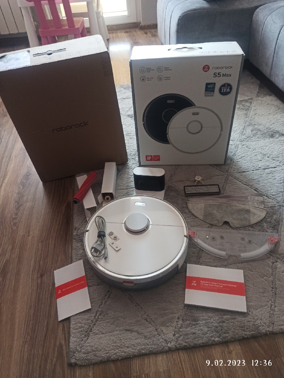 Roborock S5 Max Robot sprzątający. 100 sprawny Łódź Kup teraz na