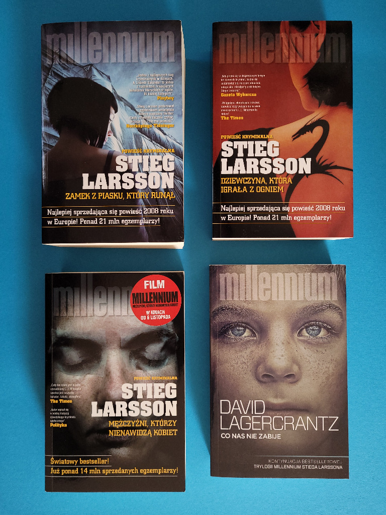 Stieg Larsson, D.LagercrantzTrylogia Millenium + POZNAŃ Kup teraz na Allegro Lokalnie