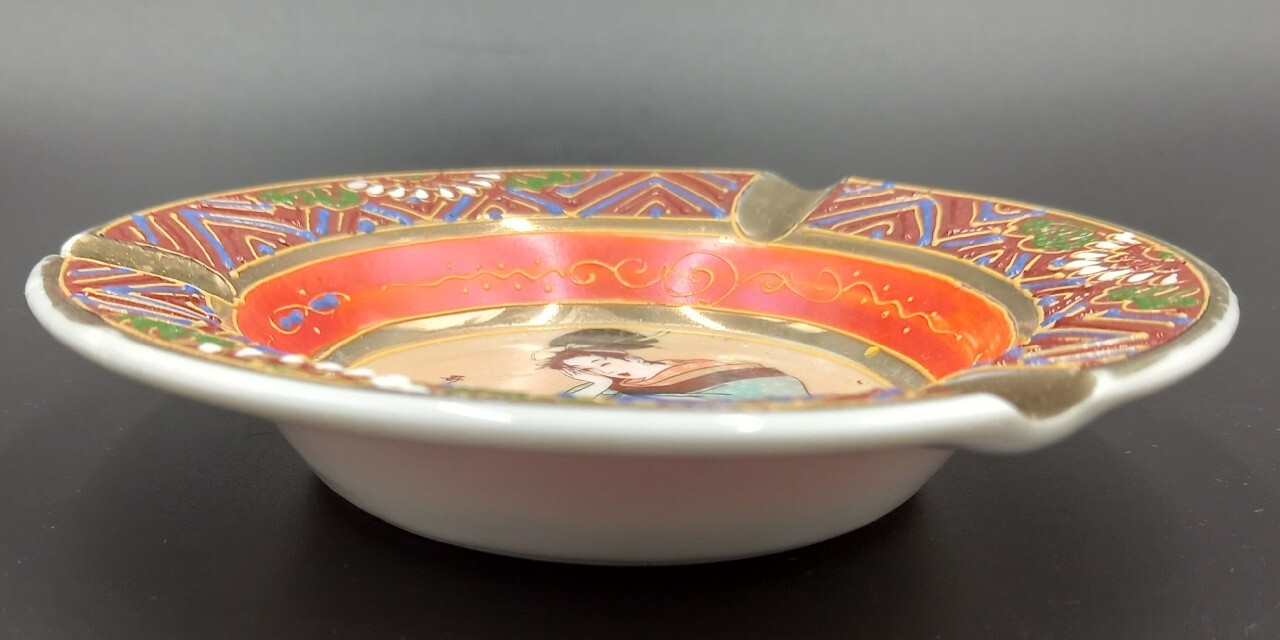 Satsuma Kutani Japonia porcelana popielniczka Wrocław Kup teraz na