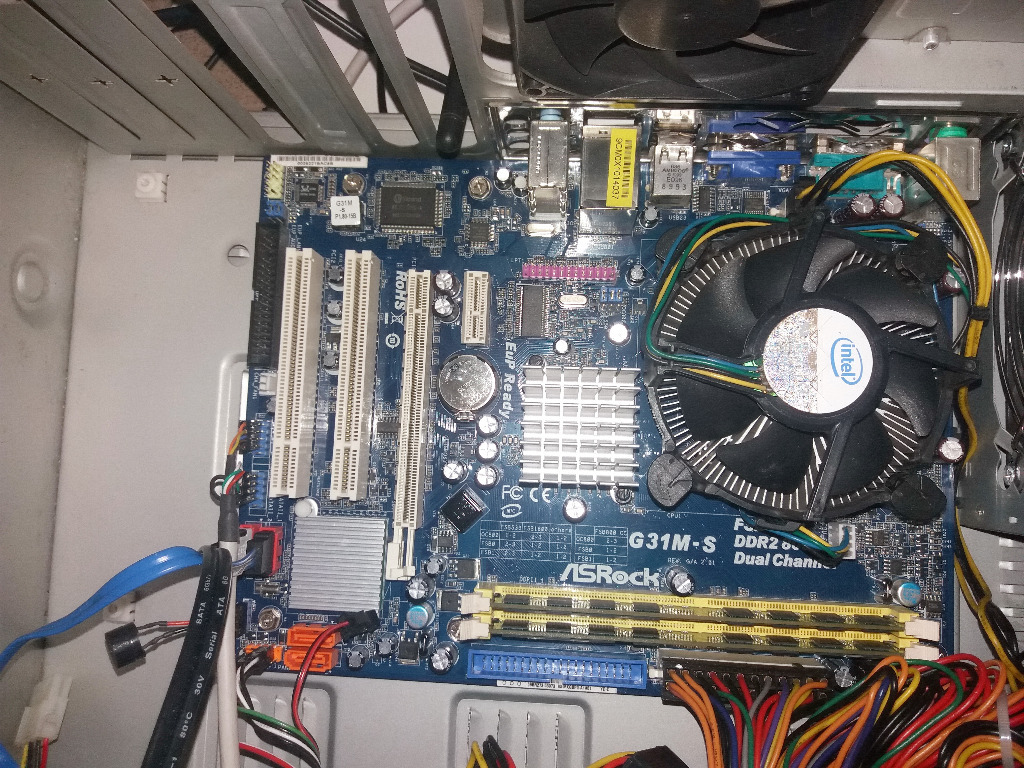 Xeon Quad E5430 + ASRock G31MS + 2x2GB Poznań Licytacja na Allegro