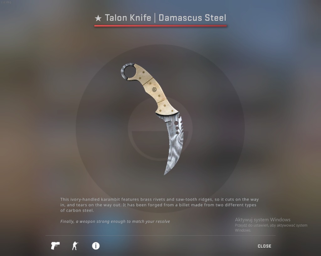 Talon Knife Damascus Steel FT Kosa CSGO Nóż Bytom Kup teraz na