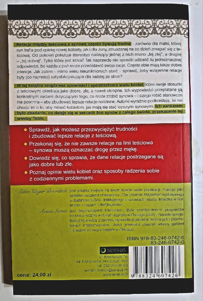 Trudne życie synowej Eden Unger Bowditch Kamień Pomorski Kup teraz