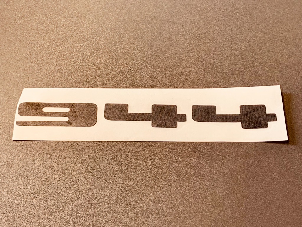 Emblemat Porsche 944 na klapę tył naklejka logo Piotrków Trybunalski