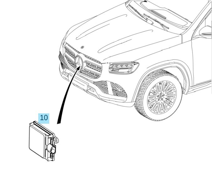MERCEDES W205 W213 GLC GLE RADAR A 000 900 79 13 Giżycko Kup teraz