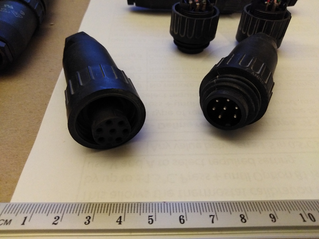 Złącza Amphenol Industrial 7 pin (1780) Łódź Kup teraz na Allegro