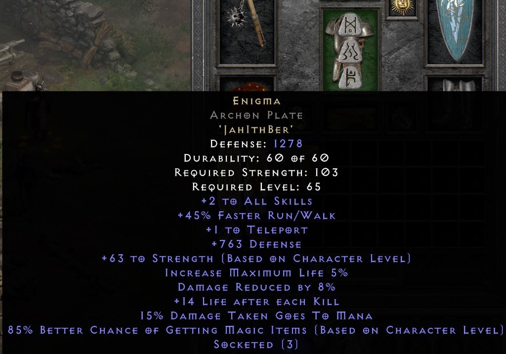 D2R Enigma Wieczorny Całun Non Ladder Lublin Kup teraz na Allegro