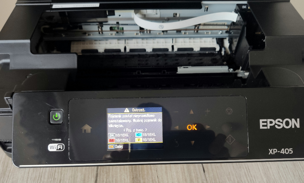 Drukarka Epson xp405 urządzenie wielofunkcyjne Zelów Licytacja na