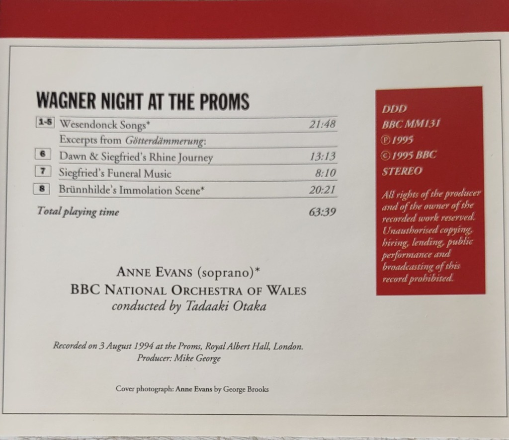 Anne Evans Sings Wagner At The 1994 Proms (5) Pińczów Kup teraz na