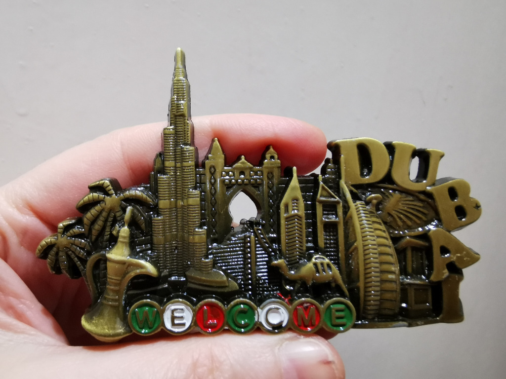 Metalowy magnes DUBAJ Dąbrowa Kup teraz na Allegro Lokalnie