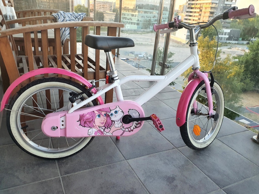 Rower Decathlon 16" dla dziewczynki Kraków Licytacja na Allegro Lokalnie