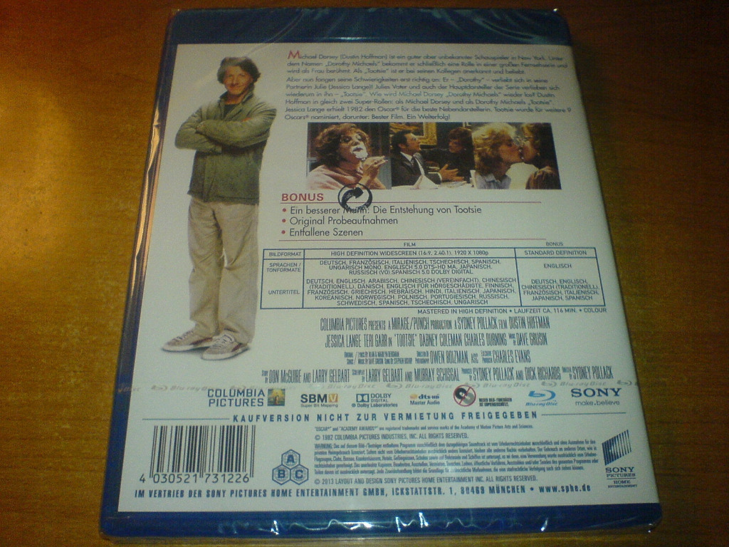 Tootsie, Dustin Hoffman, Jessica Lange, PL Szufnarowa Licytacja na