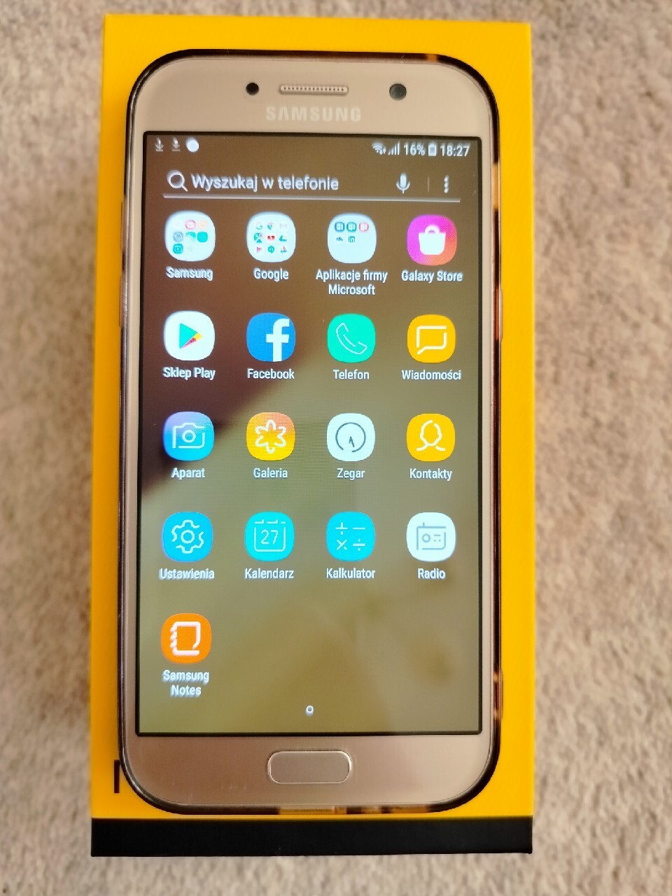 Samsung Galaxy A5, stan idealny, złoty Toruń Kup teraz na Allegro