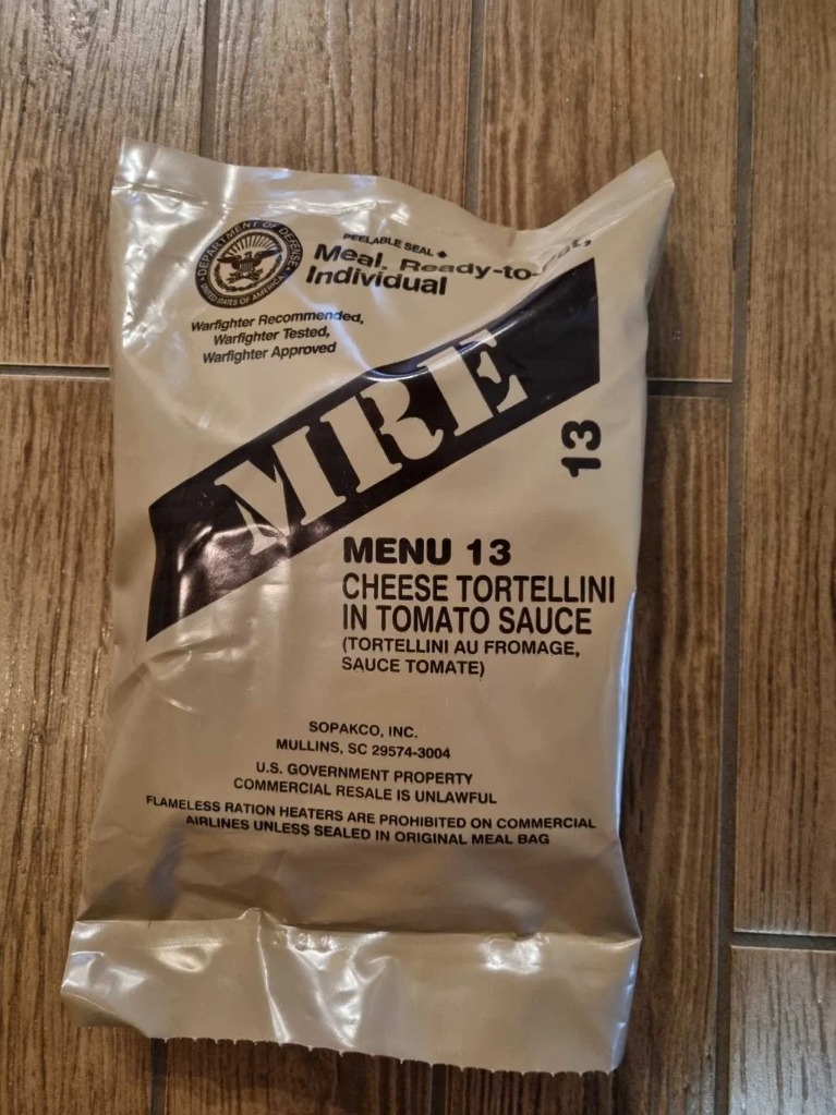 USA MRE Menu 13 CHEESE TORTELLINI IN TOMATO SAUCE Rzeszów Kup