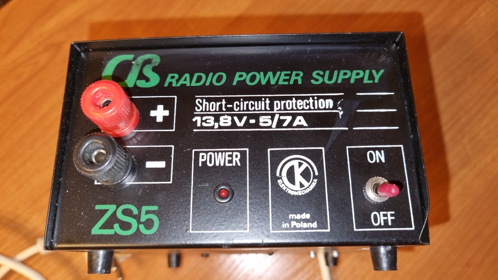 CB radio power supply ZS5 zasilacz 13,8V 5/7A Łódź Licytacja na